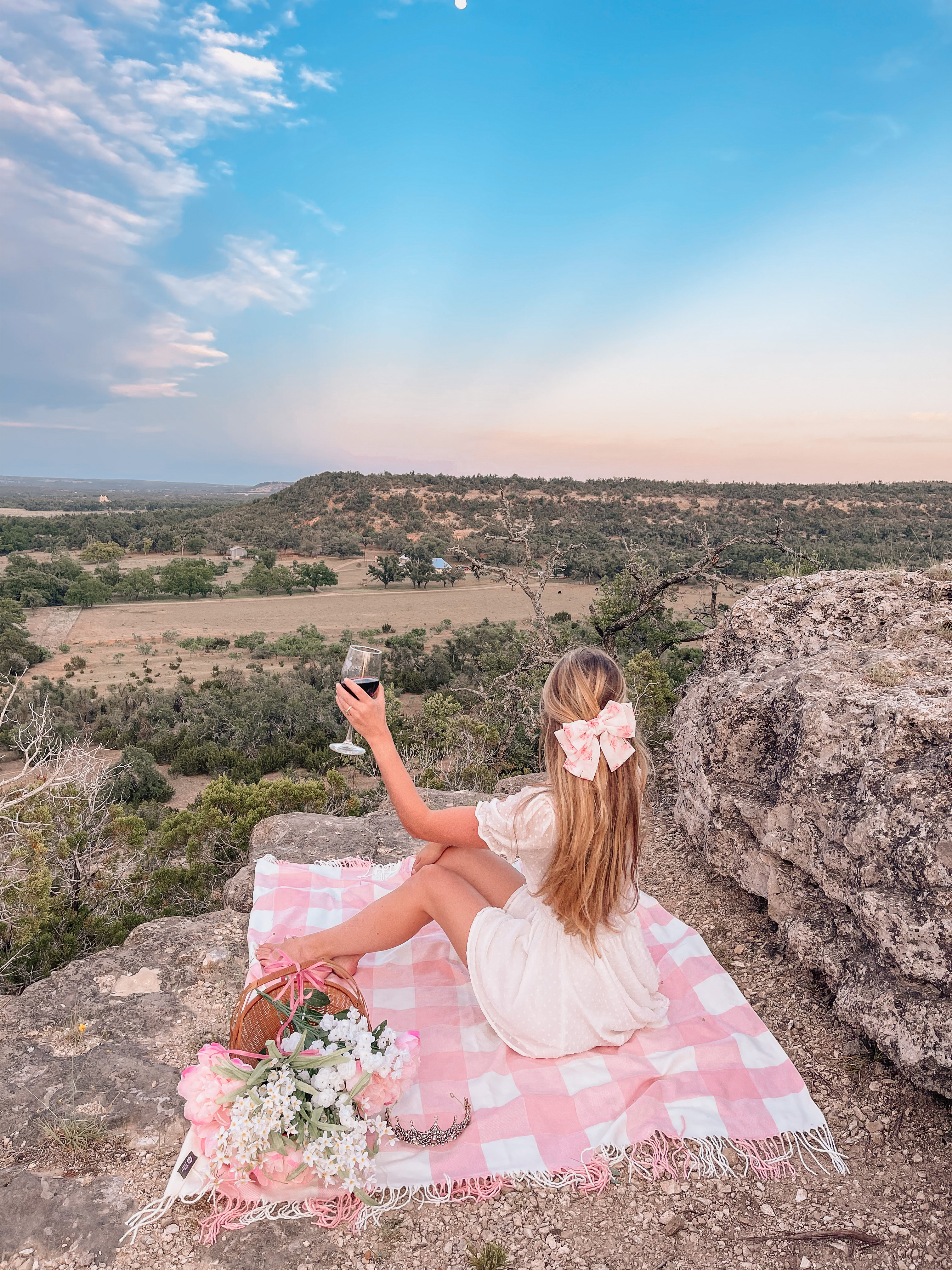 fredericksburg texas winery sunset